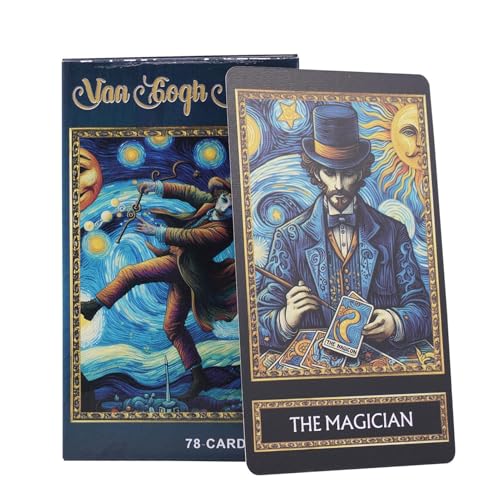 Tarot De v-an Gogh, Cartas del Tarot De Vincent v-an Gogh, Cartas del Tarot para Adivinar La Suerte, Cartas del Tarot del Espacio Estrellado, Herramientas De Adivinación, Barajas De Tarot Estándar