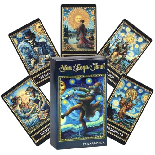 JAWUZ Cartas tarot,cartas tarot bonitas,tarot para principiantes – Van Gogh Sonnenblumenn