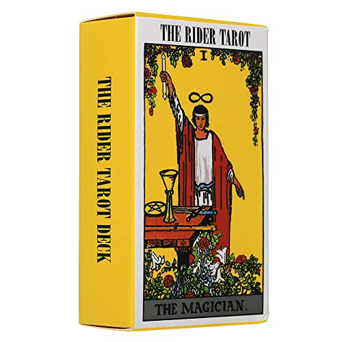 Kiuiom Tradicional Tarot,Cartas de Tarot, Tarot Clásico, Tarot Deck, Baraja Adivinatoria de Tarot Tiradas de Tarot Esoterismo Astrología Adivinación Numerológica para Principiantes y Entusiastas(78)