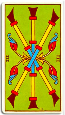 tirada carta tarot tres de bastos para geminis en el mes de marzo 2012